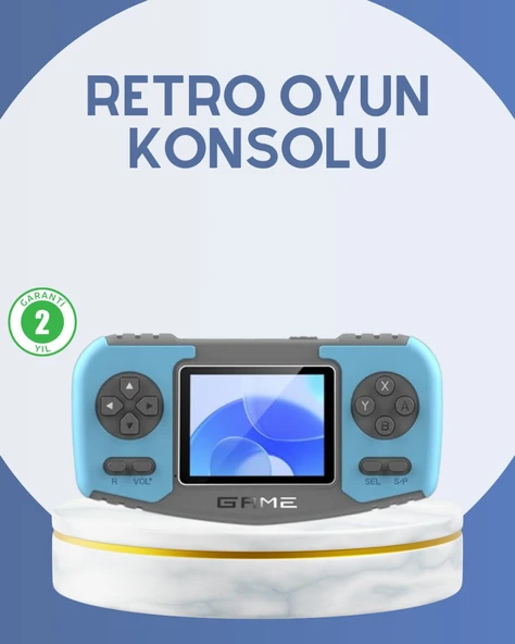 Çocuklara Özel Retro Oyun Konsolu Portatif Eğlence Cihazı ürün görseli 1