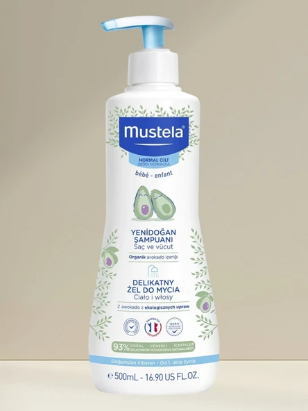 MUSTELA Yenidoğan Saç ve Vücut Şampuanı 500 ml ürün görseli 1