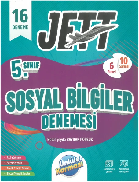 Ünlüler Karması 5. Sınıf Jett Sosyal Bilimler 16 Deneme Seti ürün görseli 1