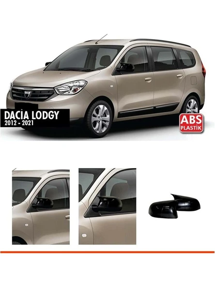 Dacia Lodgy  Uyumlu Batman Yarasa Ayna Kapağı Piano Black / 2012 - 2021 ürün görseli 1