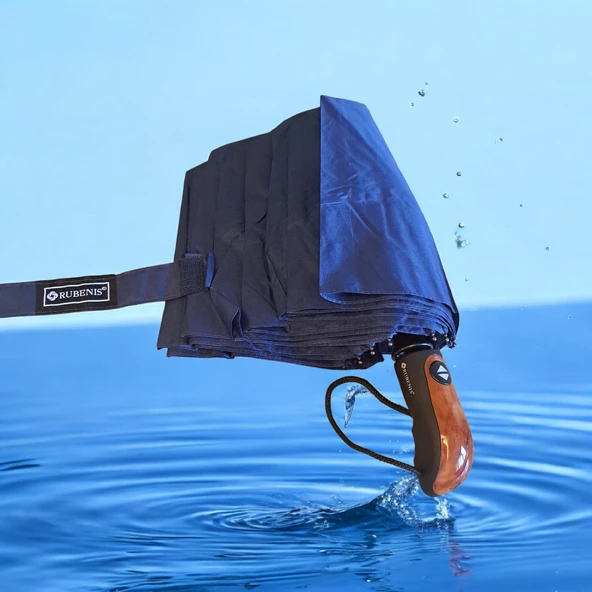Elite Otomatik 3 Kırmalı Lacivert Bay Şemsiye ürün görseli 1