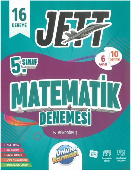Ünlüler Karması 5. Sınıf Jett Matematik 16 Deneme Seti ürün görseli 1