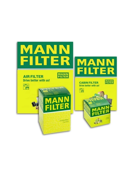 MANN FILTER Vw Golf 7 1.2 1.4 Tsı Mann-Filter Filtre Bakım Seti 2013-2019 ürün görseli 1