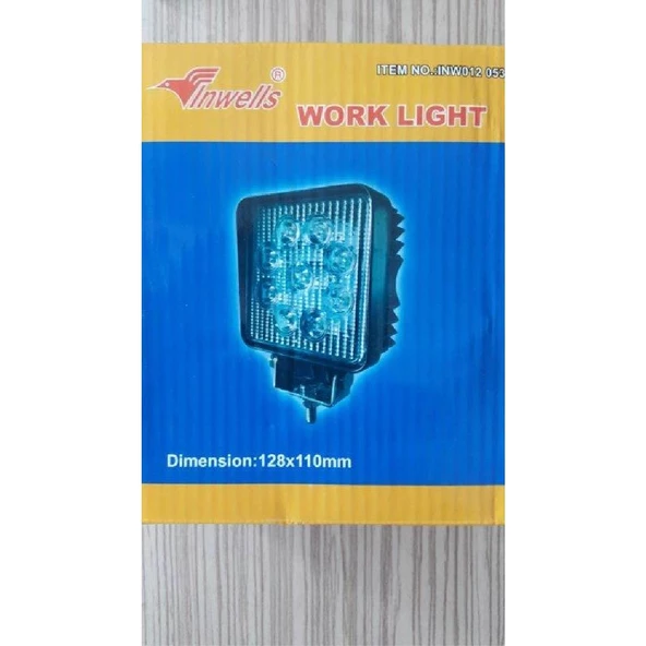 OFF ROAD KARE 9 LED SİS FAR TAKIMI - Resim 3