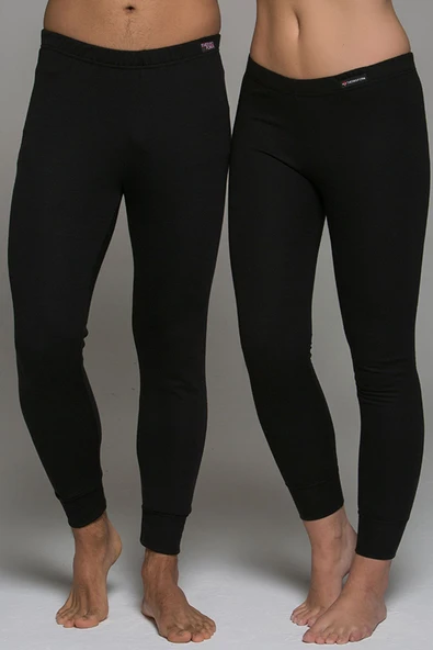 Thermoform Heavy Unisex Yetişkin Outdoor Kışlık Termal Alt İçlik Siyah ürün görseli 1