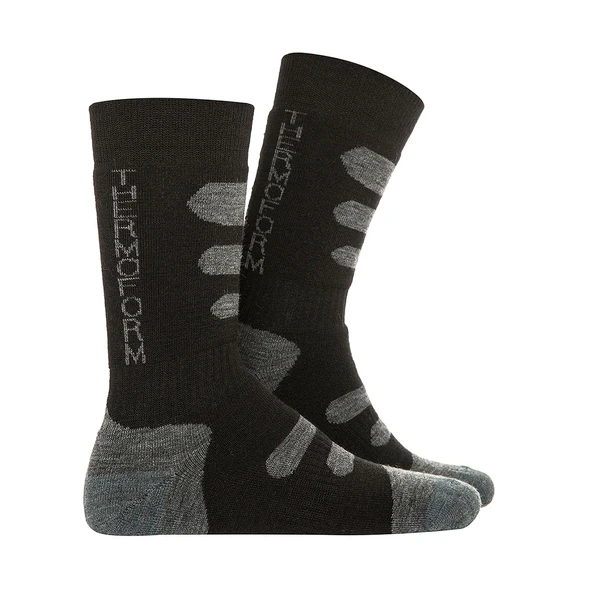 Thermoform Winter Dolgulu Kışlık Unisex Outdoor Çorap Siyah ürün görseli 1