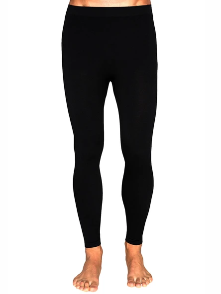 Thermoform Ultimate Merino Erkek Seamless Kışlık Termal Tayt İçlik Pantolon Siyah ürün görseli 1