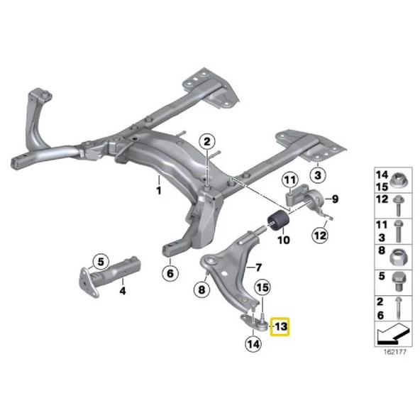 MİNİ COOPER ONE SAĞ ROTİL OEM NO 31126772304 - Resim 2