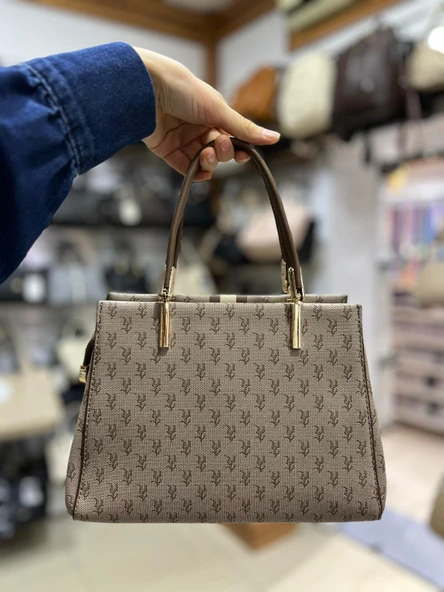 Monogram Desenli  Kadın El Çantası -930361 - Resim 5