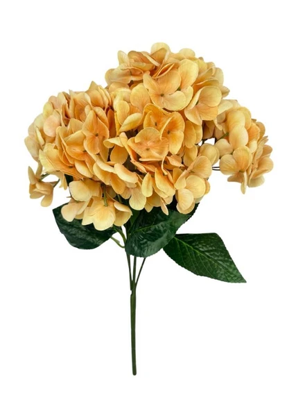 Yapay Çiçek Islak Ortanca Çiçeği Somon 45cm 5Dal Islak Gerçeksi Dokulu ürün görseli 1
