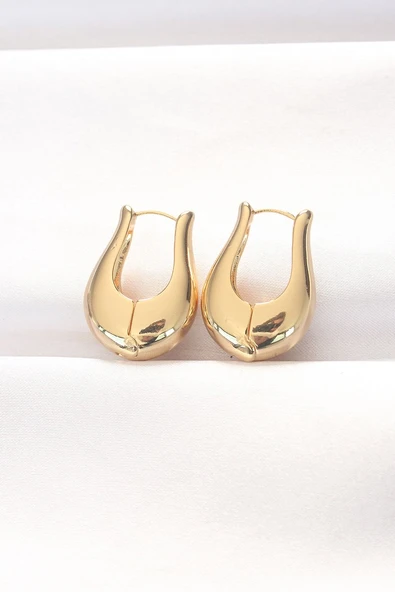 Pirinç Gold Renk Bombeli Küpe Vice1395 2586 ürün görseli 1