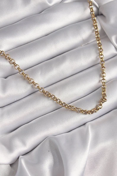 316L Çelik Gold Renk Kadın Kolye Vice1395 4023 ürün görseli 1