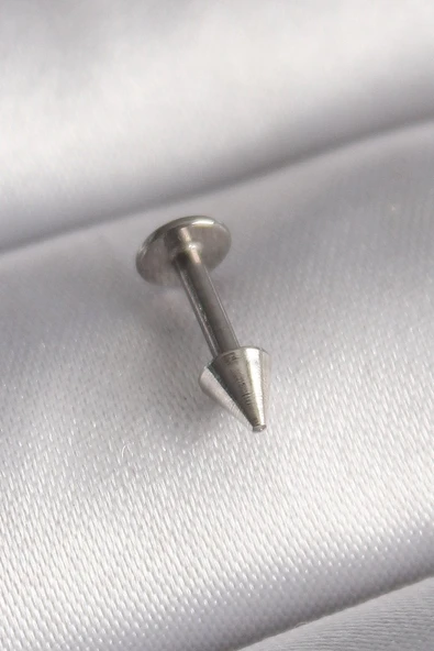 316L Çelik Gümüş Renk Çivi Model Piercing Vice1395 3658 ürün görseli 1