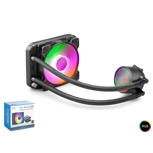 Nodar Nd2502 Sıvı Soğutma Fan 120 Argb 12Cm Siyah ürün görseli 1