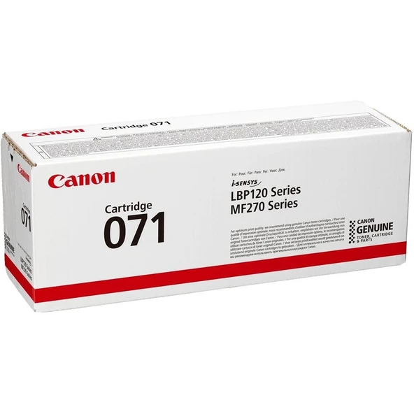 Canon CRG-071 Black Siyah Lazer Toner ürün görseli 1