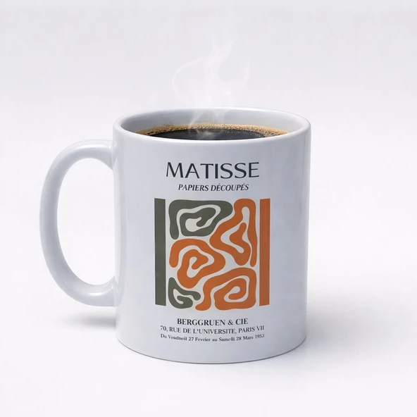 PRYDESIGN Matisse Renk Dansı Seramik Kupa - Resim 6