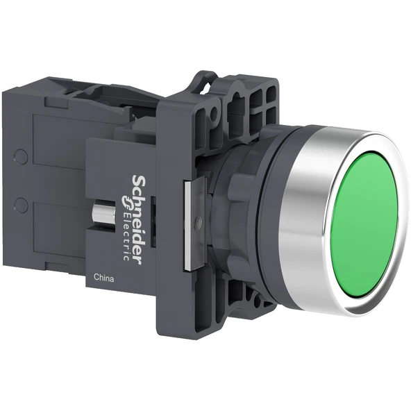 Schneider Electric XA2EH031 Yeşil Kalıcı Yaylı Buton 1NA ürün görseli 1