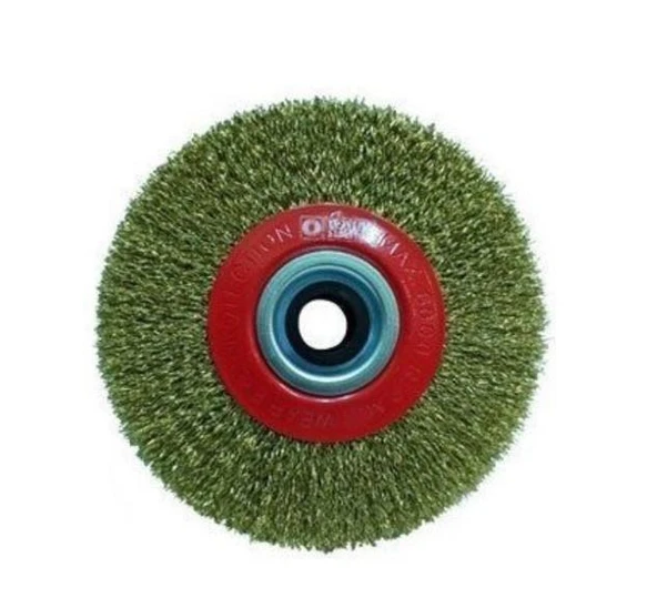 Hawk 10107 Daire Fırça Sarı Telli 175X25 mm ürün görseli 1