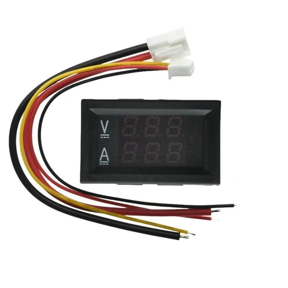 YATE10 DC 0-100V 0-10A Voltampermetre - Resim 3