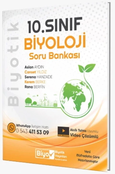 Biyotik 10. Sınıf Biyoloji Soru Bankası ürün görseli 1