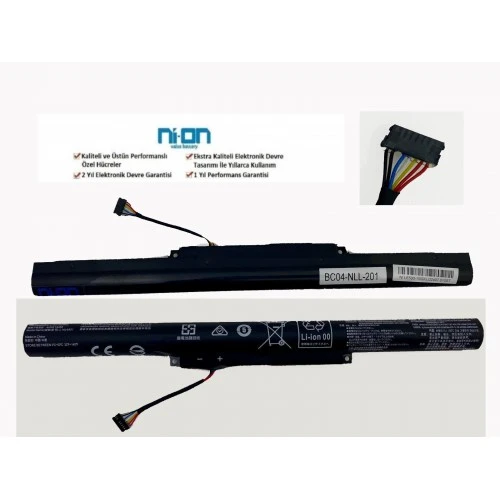 Nion Lenovo 80NT00M1TX 80NT00NXTX 80NT00UMTX uyumlu Notebook Batarya - Pil (Nion Marka) ürün görseli 1