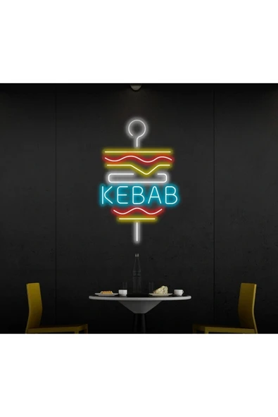 KEBAB Yazılı ve Şekilli Neon Tabela ürün görseli 1