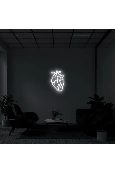 Kalp Figürlü Neon Tabela - Resim 2