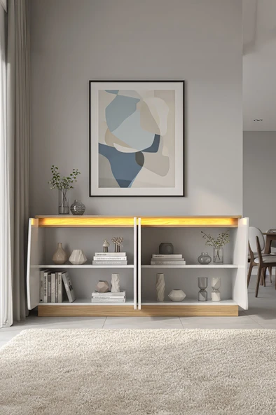 BOHEM KONSOL DOLAP MDF KAPAK - Resim 2