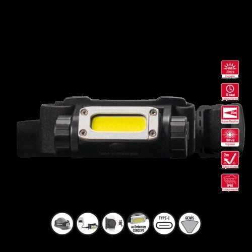 İzeltaş 450 LM Cob Led Kafa Feneri 14000 005344 ürün görseli 1
