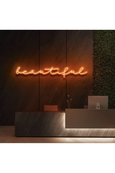Beautiful Yazılı Neon Tabela ürün görseli 1