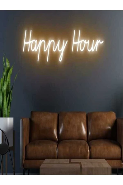 Happy Hour YAzılı Neon Tabela ürün görseli 1