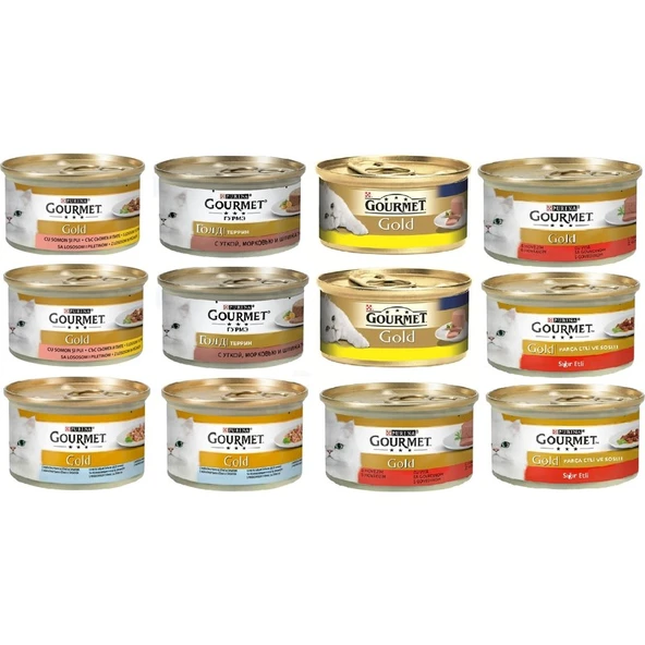 Gourmet Gold Proplan Gourmet Gold Karışık Kedi Konserve 12 Adet ürün görseli 1
