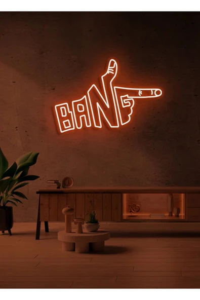BANG Yazılı ve Şekilli Neon Tabela ürün görseli 1