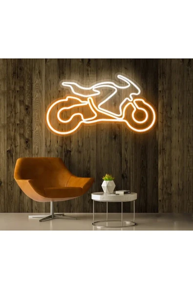 Rent A Carlara Özel Motor Figürlü Neon Tabela ürün görseli 1
