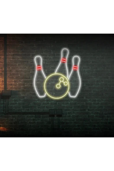 Bowling Topu ve Lobutu Şekilli Neon Tabela ürün görseli 1