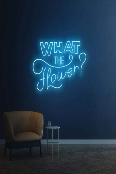 WHAT THE Flower? Yazılı Neon Tabela ürün görseli 1
