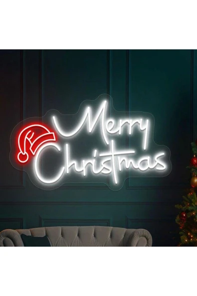 MERRY Christmas Yazılı Yılbaşı Temalı Neon Tabela ürün görseli 1