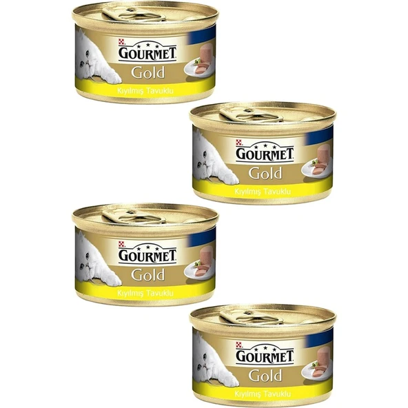 Purina 4 Adet Purina Gourmet Gold Kıyılmış Tavuk 85 gr ürün görseli 1