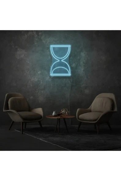 Kum Saati Figürlü Neon Tabela ürün görseli 1
