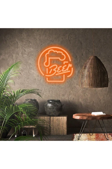 BEER Yazılı ve Şekilli Neon Tabela ürün görseli 1