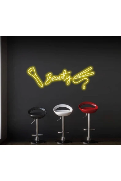 Beauty Yazılı ve Şekilli Neon Tabela ürün görseli 1