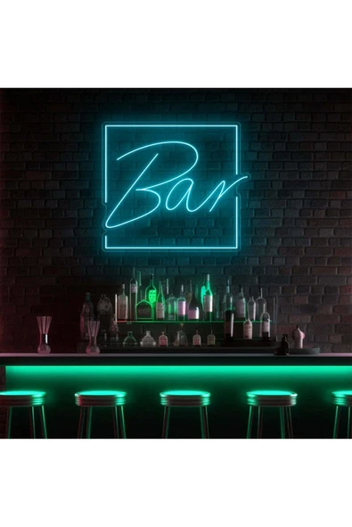BAR Yazılı Neon Tabela ürün görseli 1