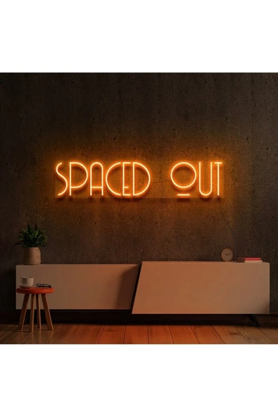 SPACED OUT Yazılı Neon Tabela ürün görseli 1