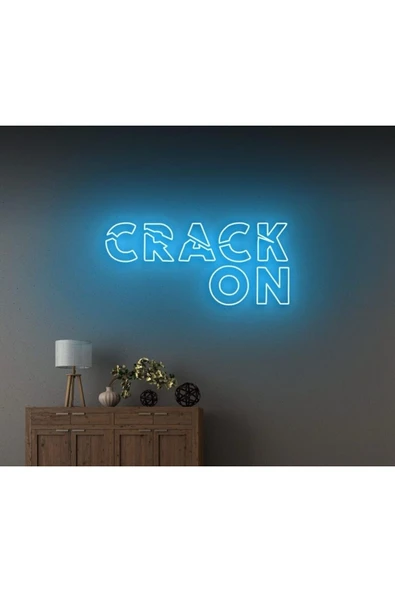 CRACK ON Yazılı Neon Tabela ürün görseli 1