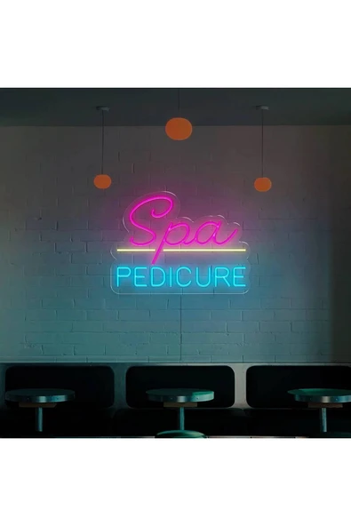 Spa PEDICURE Yazılı Neon Tabela ürün görseli 1