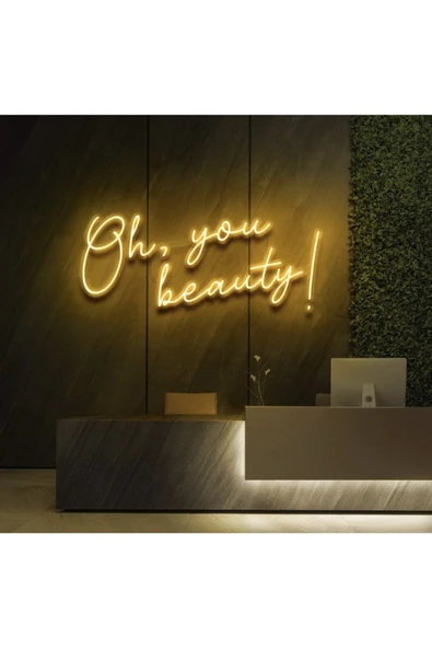 Oh,You Beauty! Yazılı Neon Tabela ürün görseli 1