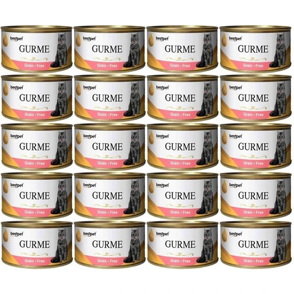 Bestpet Gurme Kedi Konservesi Somonlu Sterilised 85 gr 20 Adet ürün görseli 1