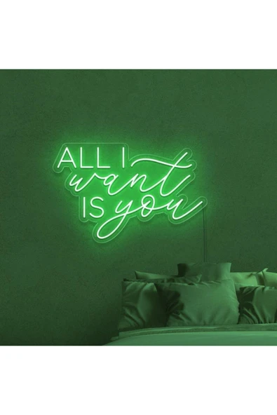 ALL I Want IS You Yazılı Neon Tabela ürün görseli 1