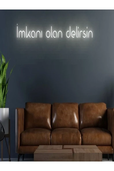 Imkanı Olan Delirsin Yazılı Neon Tabela ürün görseli 1