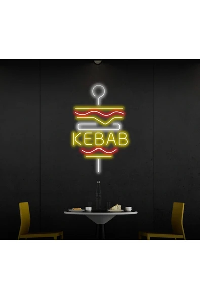 KEBAB Yazılı ve Şekilli Neon Tabela ürün görseli 1